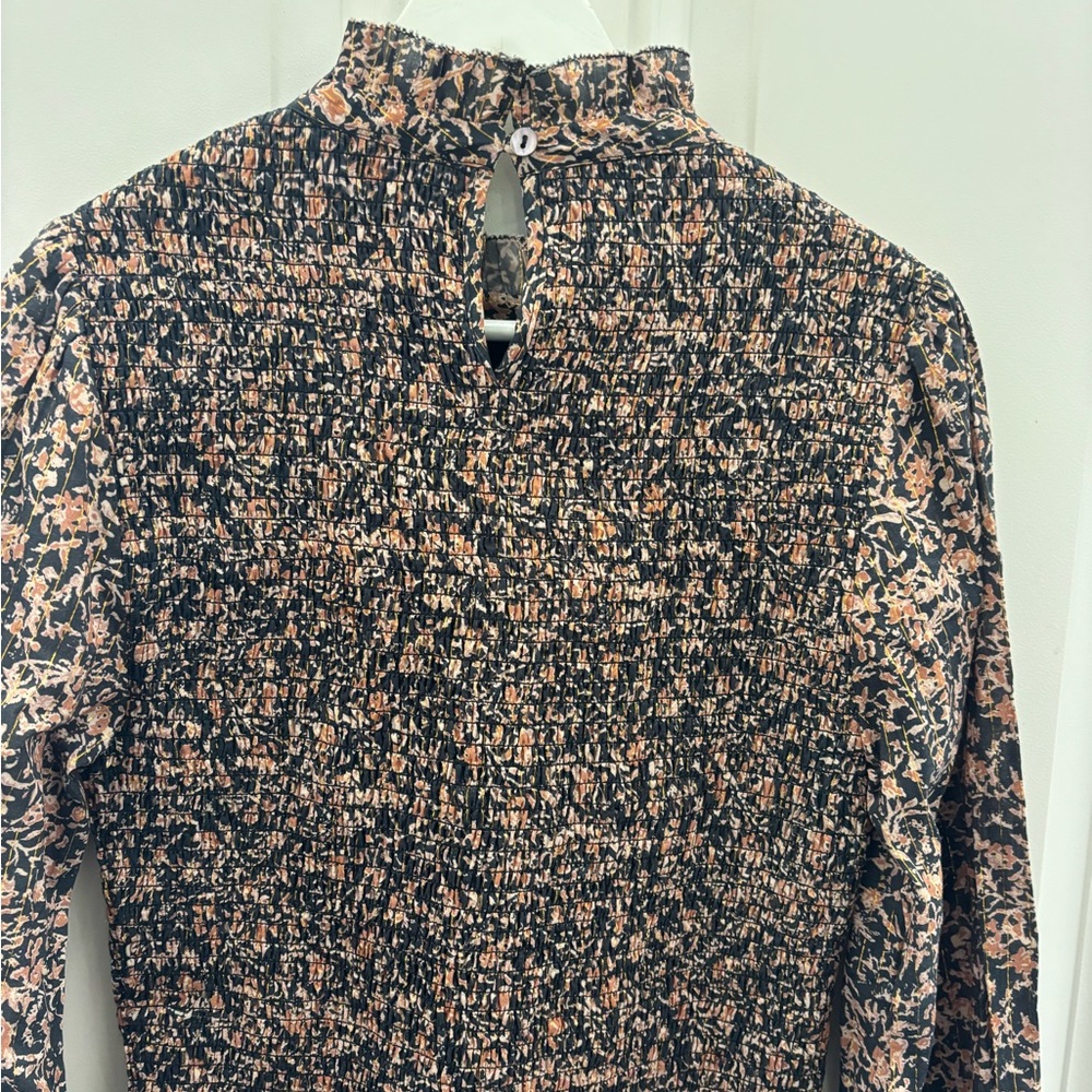 Cleobella Floral Smocked Mini Dress L - Picture 7 of 10